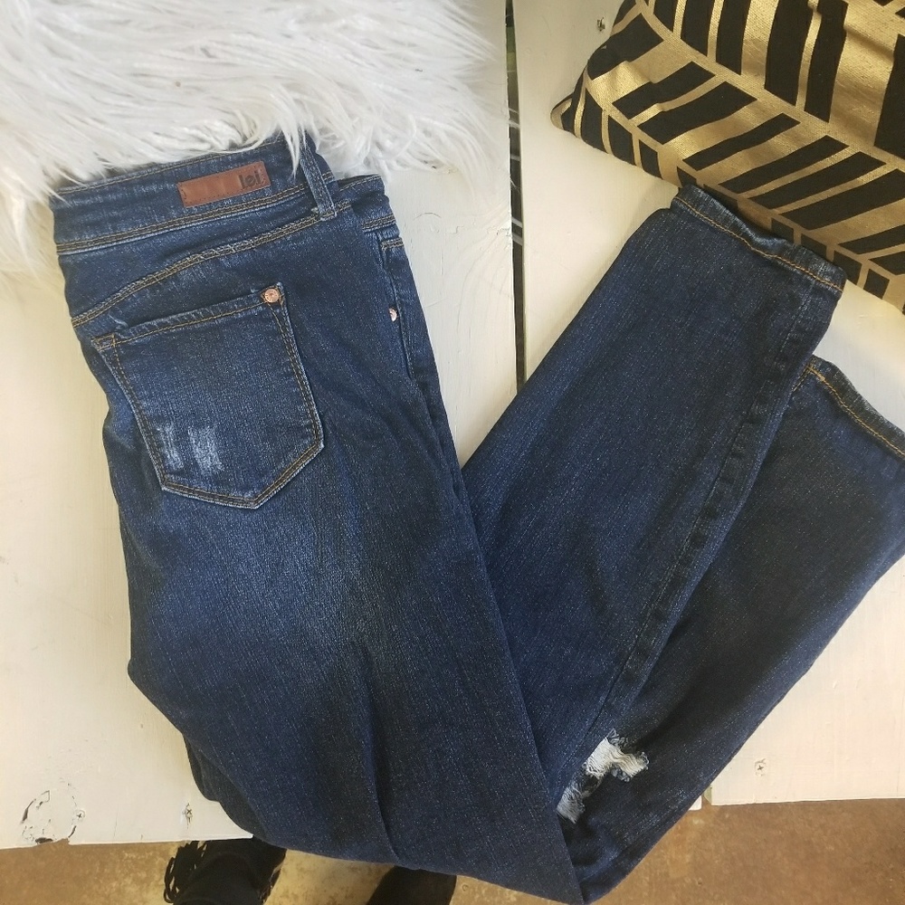 L.E.I. Ripped Jeans Size 11 - Picture 2 of 2